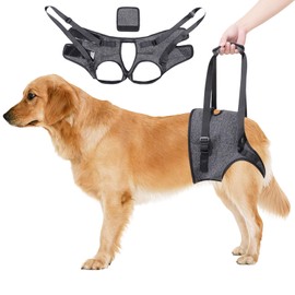 Dog Harness Dog Walking Assistance Harness Rear Leg Support for Dogs Nursing Low Burden Dog Assistance Strap for Dogs Auxiliary Belt Dog Sling for Rear Legs Portable Adjustable Dog Sling Rear Leg