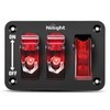 Nilight 3 Gang Toggle Switch 12V Rocker Switch Panel with