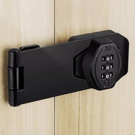 Security Password Lock for Drawers, Lockers, Hinges Drawer Door Lock - Black