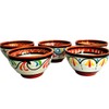 Cactus Canyon Ceramics Salsa Bowls - Spanish Terracotta White Decor