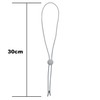Hat Chin Cord, White Flexible Removable Hat Chin Strap with