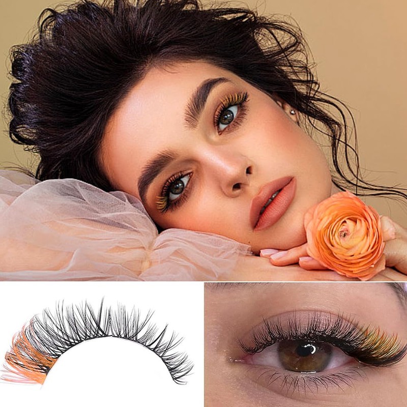Pack of 120 Colourful False Eyelashes, Single Tuft, False Eyelashes,