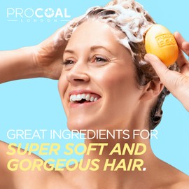 Vegan Moroccan Shampoo Bar 100g by Procoal - Argan Oil, Aloe Vera, Almond Oil, SLS Free Eco Solid Shampoo Bar, Cruelty-Free