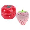 MAGICLULU 2Pcs Cartoon Fruit Clock Kitchen Timers Adorable Learning Countdown