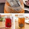 2 Stück Teesieb für Tasse Edelstahl Teefilter mit Kette für