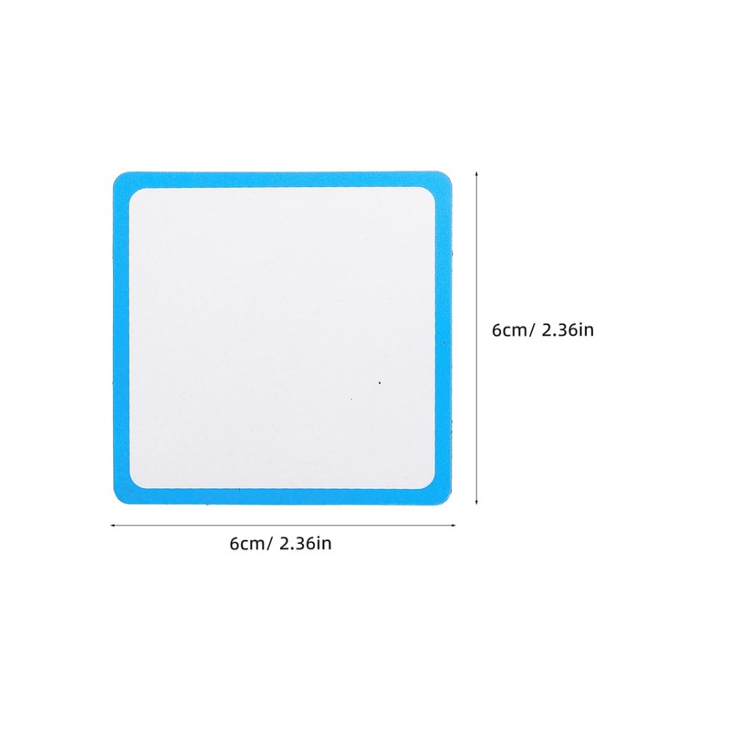 jojofuny 16pcs Square Magnetic Blank Cards Magnetic Name Plates for