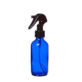 Perfume Studio 4 oz. Blue Glass Bottle with Black Trigger Spray Top (2-Pack)