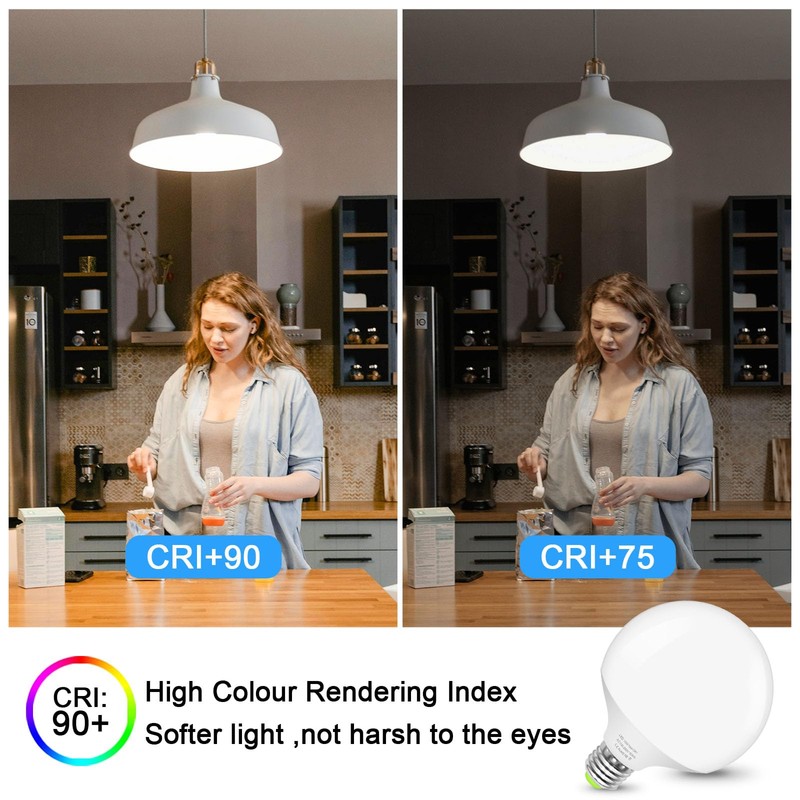 TRIJZHOU LED Light Bulb, G120 Large Globe Bulb, 15W(150W 200W