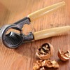 Ciieeo 1pc Walnut Cracker with Ergonomic Wooden Handle Multifunctional Nut