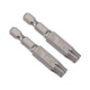 uxcell 2 Pcs T45 Magnetic Torx Screwdriver Bits, 1/4 Inch