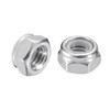 sourcing map 15Pcs M6 x 1 Nylon Insert Hex Lock