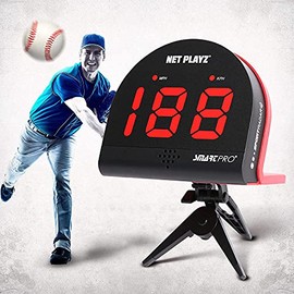 NET PLAYZ Baseball Radars, Speed Sensors Training Equipment (Hands-Free Radar Guns, Pitching Speed Guns | Baseball Gifts, High-Tech Gadget & Gear for Baseball Players, Black (NIS022132043)