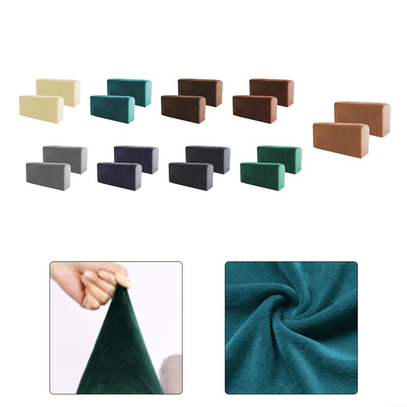 PETSTIBLE 2 Pieces Armrest Covers Non-Slip Sofa Armchair Covers Durable