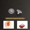 Earring Backs Rubber, 200pcs Soft Clear Silicone Earring Backs for