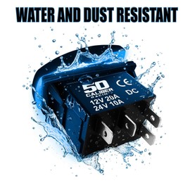 50 Caliber Racing Rocker Switch ON/Off Boom Box- LED Backlit - Stereo Switch UTV, Auto, Boat 20A 12V (5362A23 Blue)