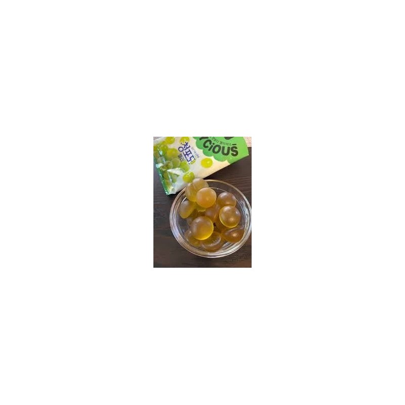 Lotte Korea Jellycious Gummy Fruit Jelly - Green Grape Flavor