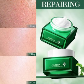 Centella Moisturizer Cream, 60 G Soothing Centella Calming Gel Cream Reparierendes Creme-Konzentrat Mit Centella Asiatica, Calming Moisturizer Für Optimale Pflege Den Ganzen Tag