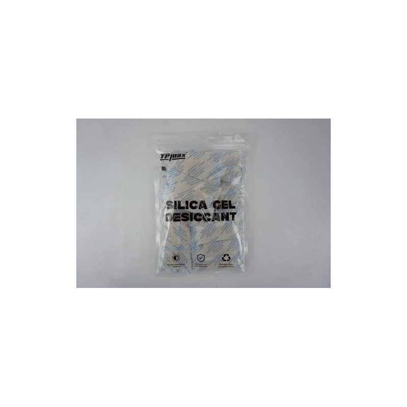 TPmax 50g x 10 Packs Silica Gel Desiccant Sachets, Reusable