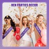 ORYOUGO Purple Bachelorette Party Bride to Be Satin Sash Bridal