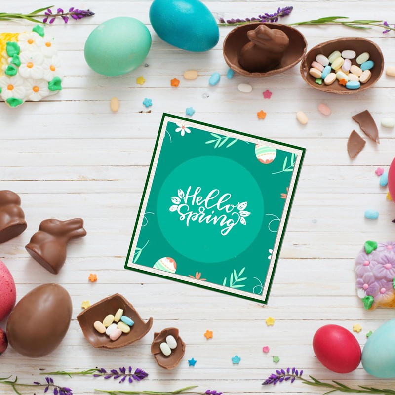 Happy Easter Clear Stamps for Card Making Hello Easter Blessing