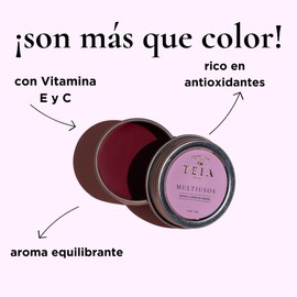 Teia cosméticos, Tinta Multiusos para labios, mejillas y párpados - TONO Poesía