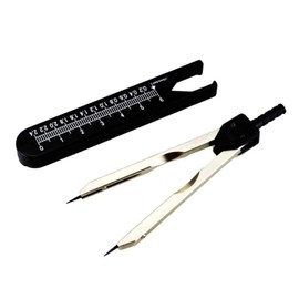 ECG Calipers Measuring Tool, Calipers Ruler Calipers Dividers Tool for Drafting ECG EKG with Cover