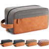 Lizzton Travel Toiletry Bag for Men - Large Capacity PU