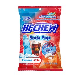 (Pack of 2) Hi Chew Soda Pop Ramune Candy, Individually Wrapped Cola Flavored Japanese Candies