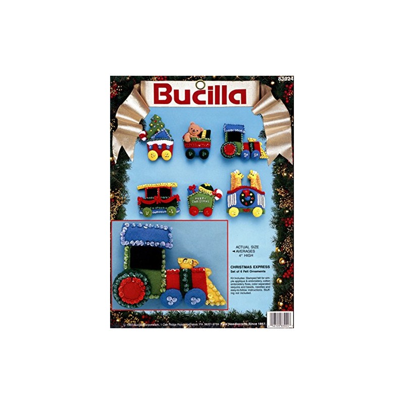 Bucilla Felt Applique Christmas Express 83024