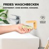 bremermann Bamboo Magnetic Soap Holder - Free Hanging Soap Through
