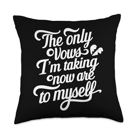Divorce Celebration Empowerment Humor Moving On Throw Pillow