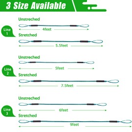 Bungee Dock Line Mooring Rope for Boat, 2Pack Stretchable Boat Dock Lines with Foam Float Bungee Cords Anchor Lines, Boat Dock Accessories Perfect for Jet Ski, PWC, Kayak(5FT)