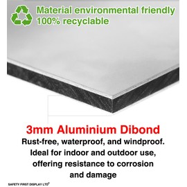 Personal hygiene rules apply beyond this point - Food Preparation/Safety/Wash Hands/Clean/Kitchen- 3mm Aluminum Dibond for indoor/outdoor usage (300mm x 200mm) 7m Viewing Distance.