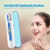 Antibacteria UV Light Portable Toothbrush Sterilizer Sanitizer Cleaner Disinfection Blue