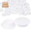 SKIR'CO (20 pcs) White Plastic Hole Plugs 14 mm, Plastic