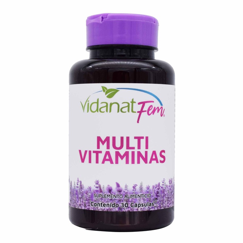 Vidanat Multivitaminico para Mujer 30 Cápsulas