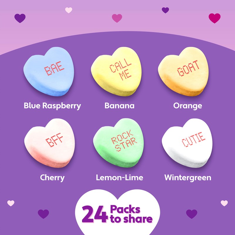 Brach's Valentine's Day Tiny Conversation Hearts, Friendship Exchange, 1 oz