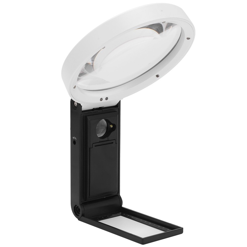 TH‑7018‑C Magnifying Glass Portable Folding Reading Magnifier with LED Light