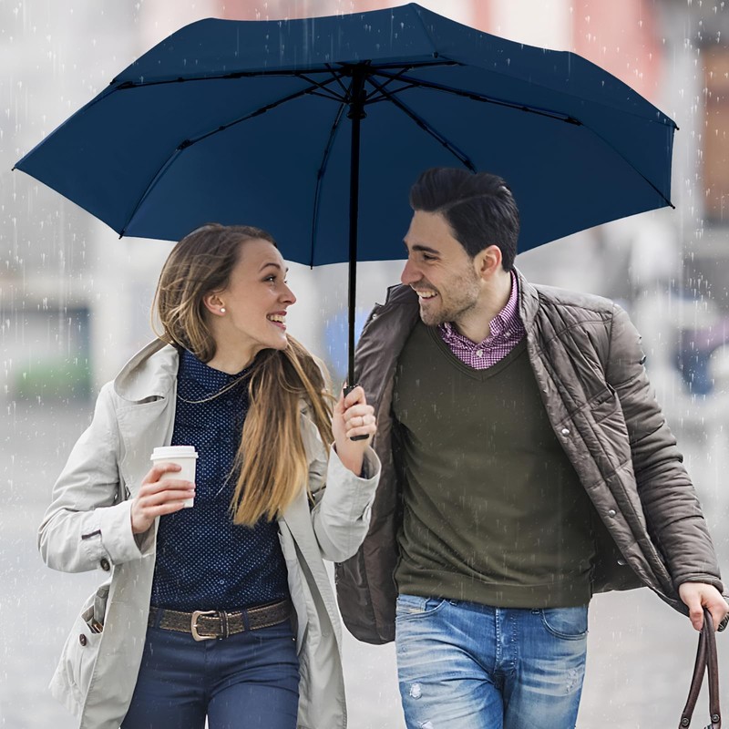 HEXSOLID Windproof Umbrella Automatic Umbrella Large with 8 Ribs 106