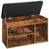 HOOBRO Shoe Storage Bench with Padded Cushion, Entryway Bench with