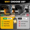 SHALL Wheel Chocks, Heavy Duty Rubber Wheel Chocks with 3