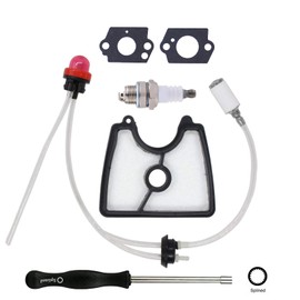 Bynor 581798001 Fuel Line Filter Grommet Primer Bulb Kit & Spark Plug for Husqvarna 125B 125BX 125BVX Handheld Leaf Blower with Adjustment Tool