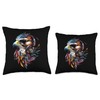 Falcon Kestrel Falcons Hunting Peregrine Birds Falconry Throw Pillow