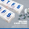 MEDca 7-Day Pill Planner - Extra Large Pill Organizer with