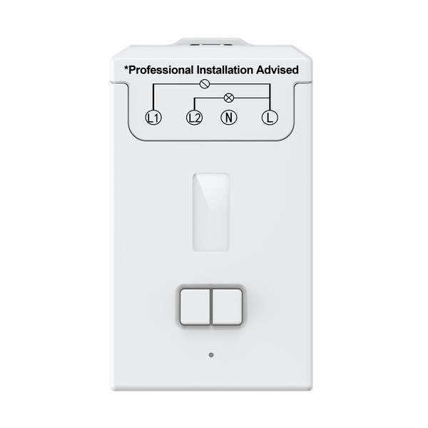 Self-powered, 5A Receiver for ECO-NEWLEAF Wireless Kinetic Light Switches 100-240V