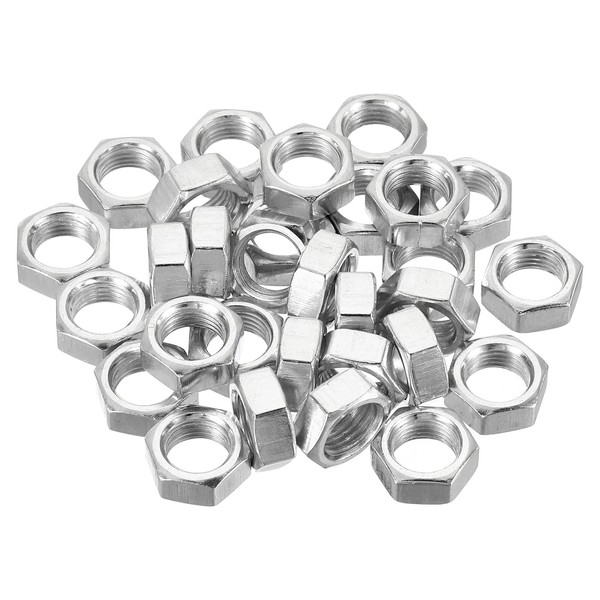 PATIKIL M10 x 1.0 Steel Hex Nuts 30pcs Metric Thread