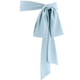 Glitopper Women Chiffon Sash Belt Dress Sash Waist Bridal Wedding Belt 50s Accessories 3'' Wide(Sky Blue,Classic Style)