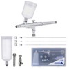 Master Airbrush G244 Pro Dual-Action Gravity Feed Airbrush Set with
