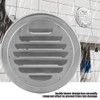 Round Air Vent Grill, Stainless Steel Through Wall Dryer Vent