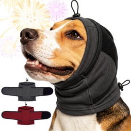 IECOii Dog Ear Muffs No Shake Ear Wrap for Hematoma,Pet Head Wrap (Gray, M)